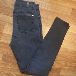 7 for all mankind high waist ankle skinny jeans.26